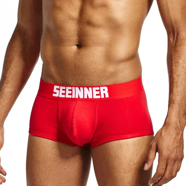 Solid with Letter 3Pcs Boxer Set