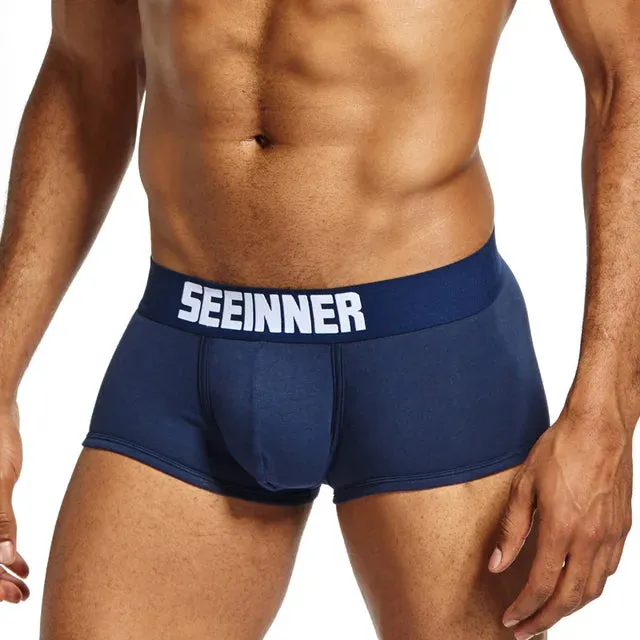 Solid with Letter 3Pcs Boxer Set