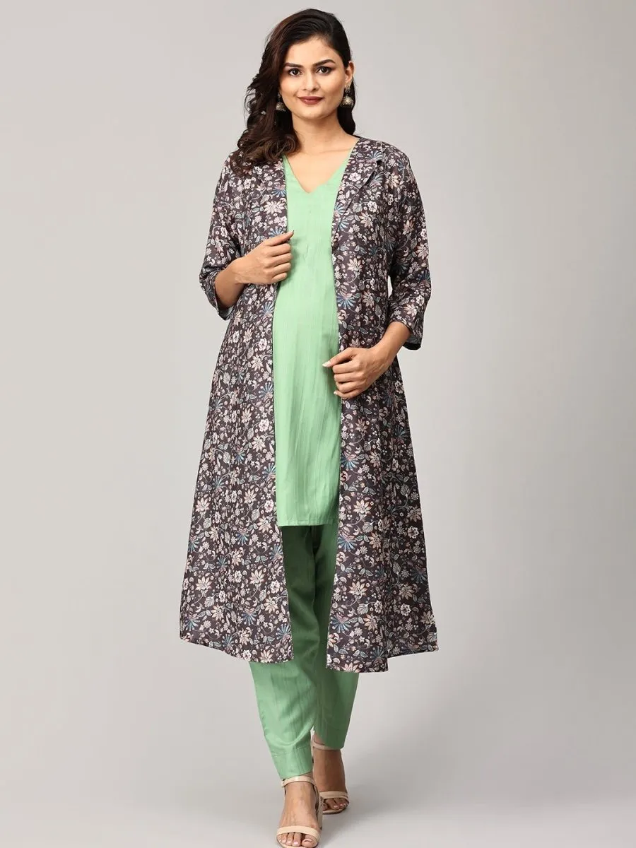 Sweet Sentiments Maternity and Nursing Winter Shacket Dress Set