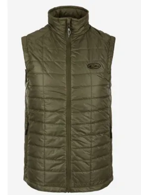 Synthetic Down Pac-Vest in Kalamata Olive by Drake