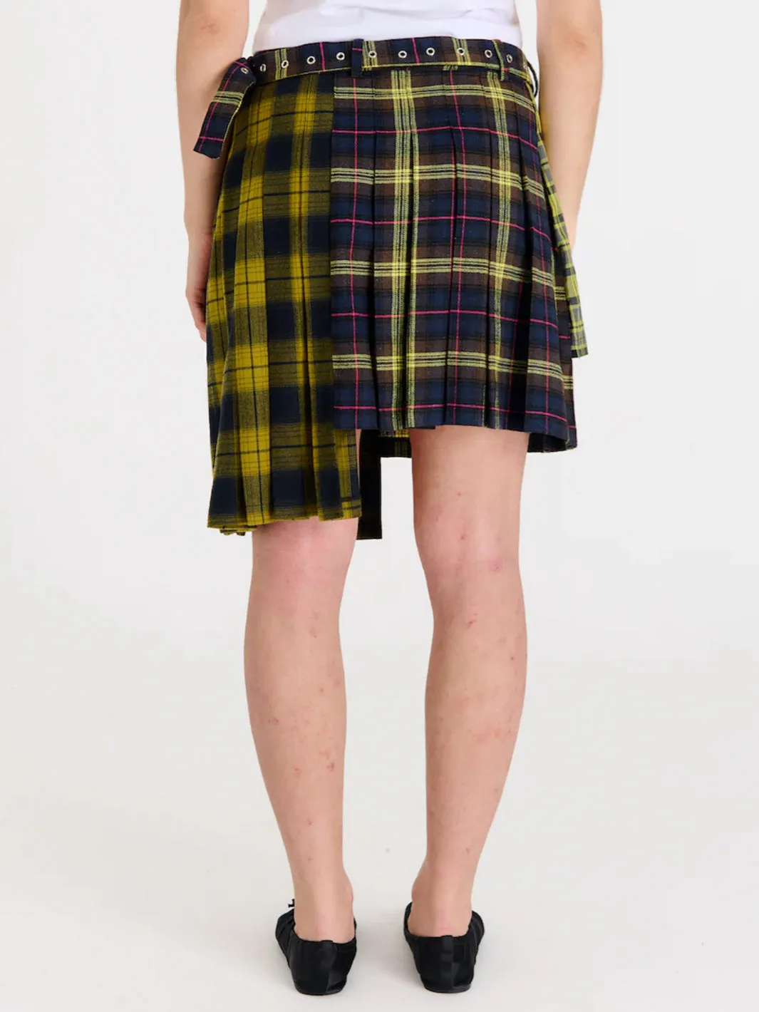 TARNISH CHECK MINI SKIRT