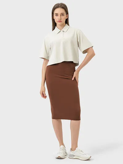 TEEK - Slit Wrap Active Skirt