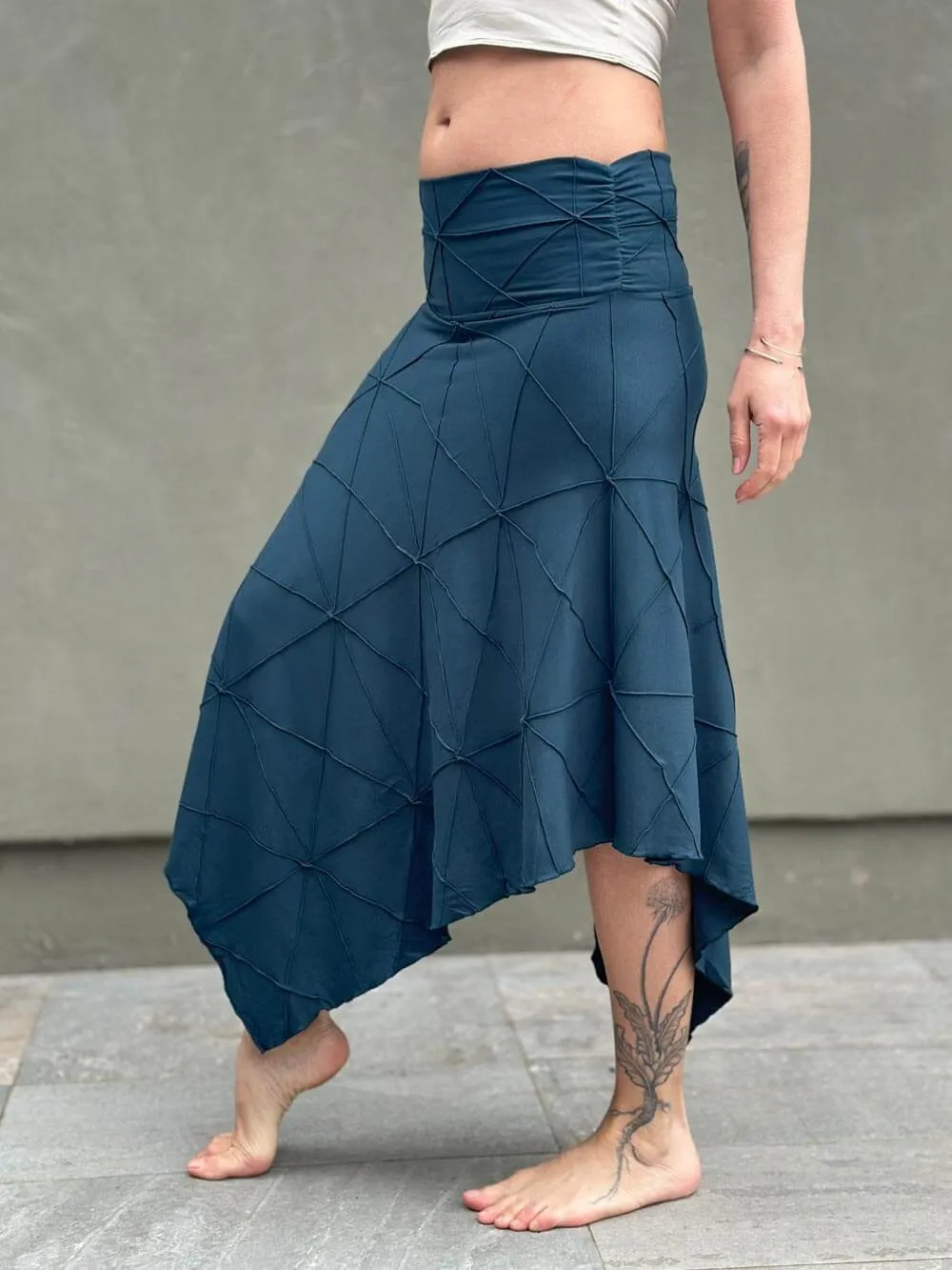 Texture Poncho Skirt