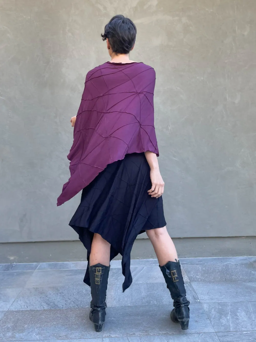 Texture Poncho Skirt