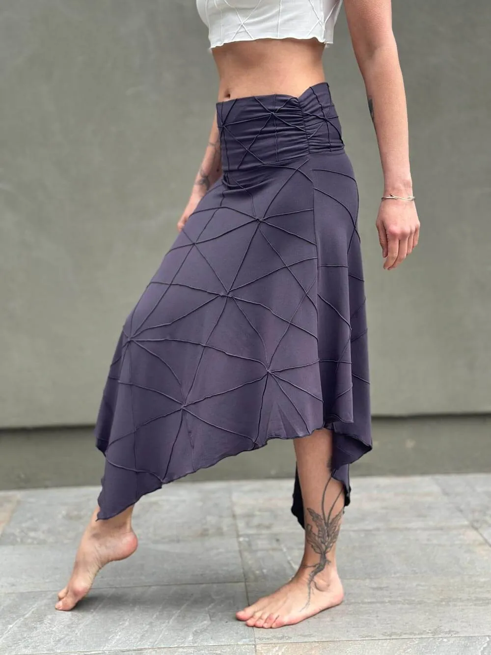 Texture Poncho Skirt