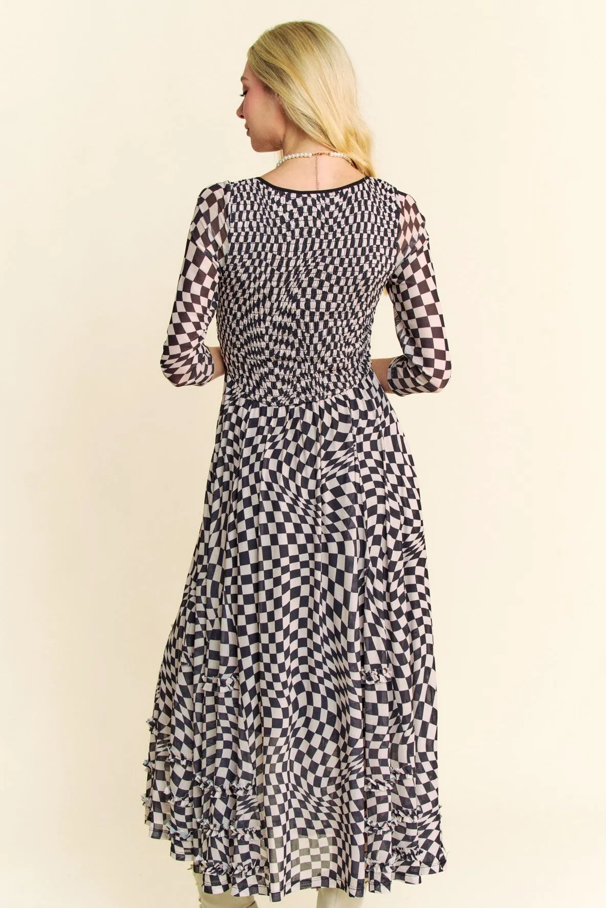 To the Finish Line Checkered Maxi