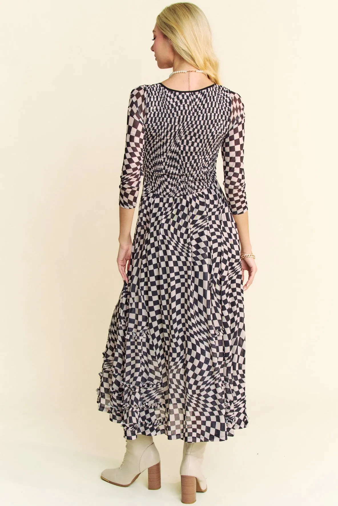 To the Finish Line Checkered Maxi