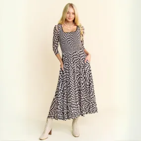 To the Finish Line Checkered Maxi