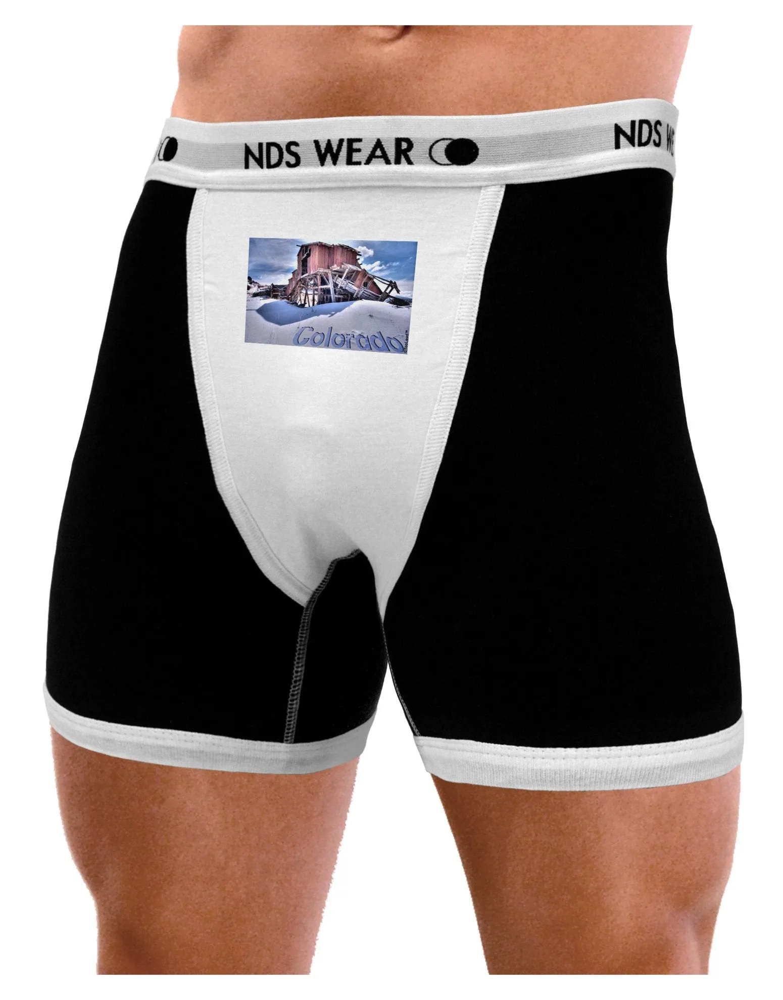 TooLoud Victor Mines Colorado Text Mens Boxer Brief Underwear