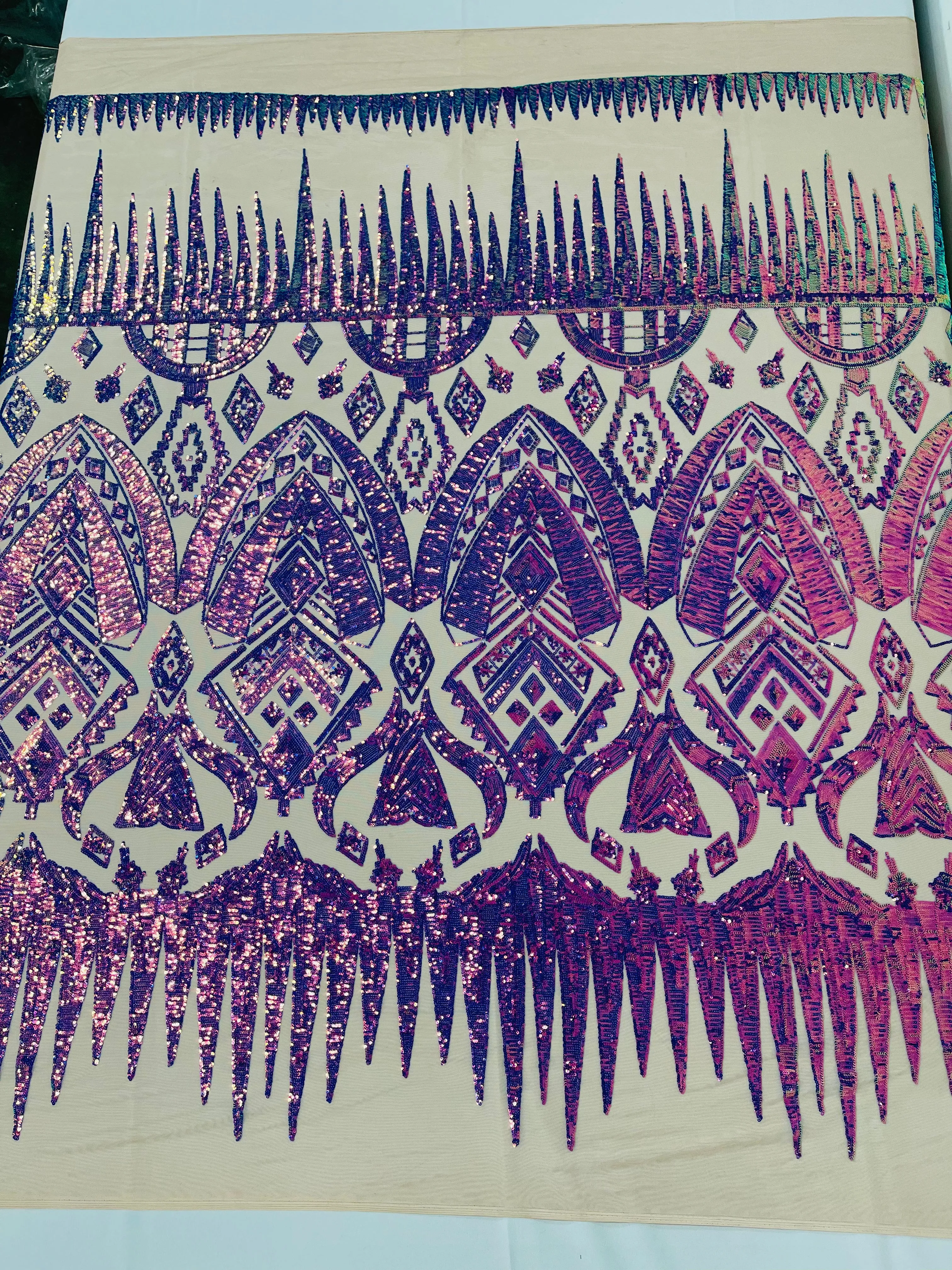 TRIBAL SEQUIN DESIGN (By The Yard)