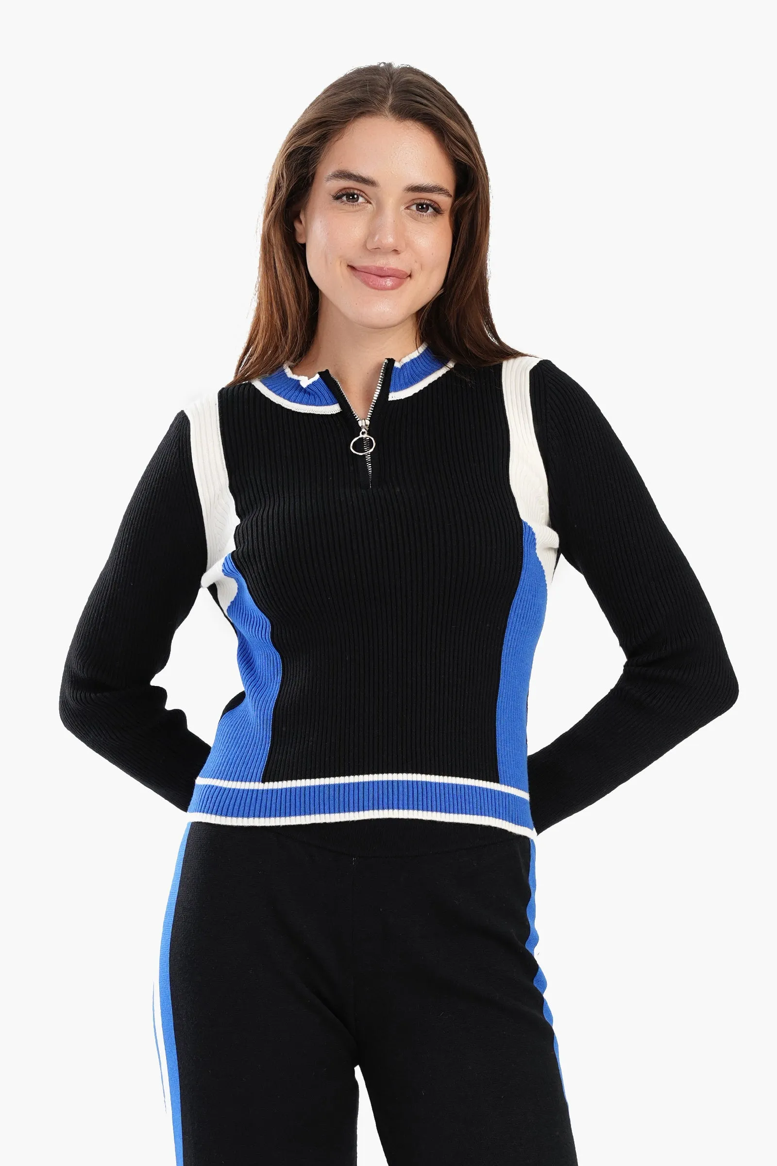 Tritone Mock Neck Lounge Pullover