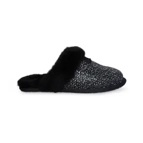 UGG Scuffette II Frill Black Slippers