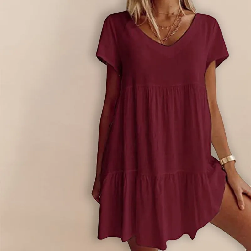 V-neck dress for women - casual &amp; stylish