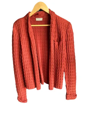 Vintage Jaeger Wool Rust long Sleeved Cardigan UK Size 10