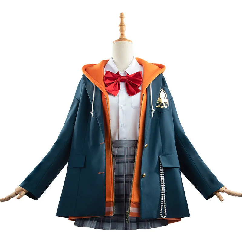 Virtual YouTuber NIJISANJI Posanke Ratna Petit School Uniform Cosplay Costume