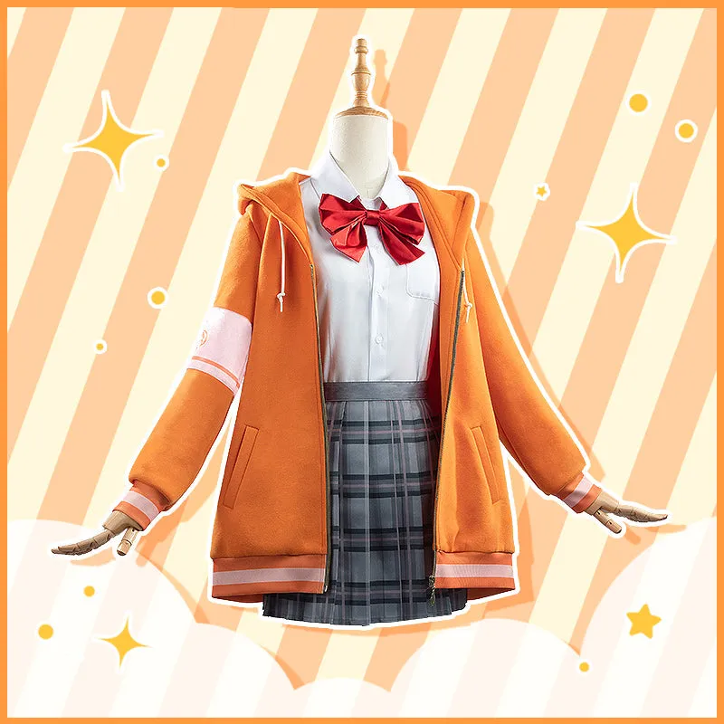 Virtual YouTuber NIJISANJI Posanke Ratna Petit School Uniform Cosplay Costume