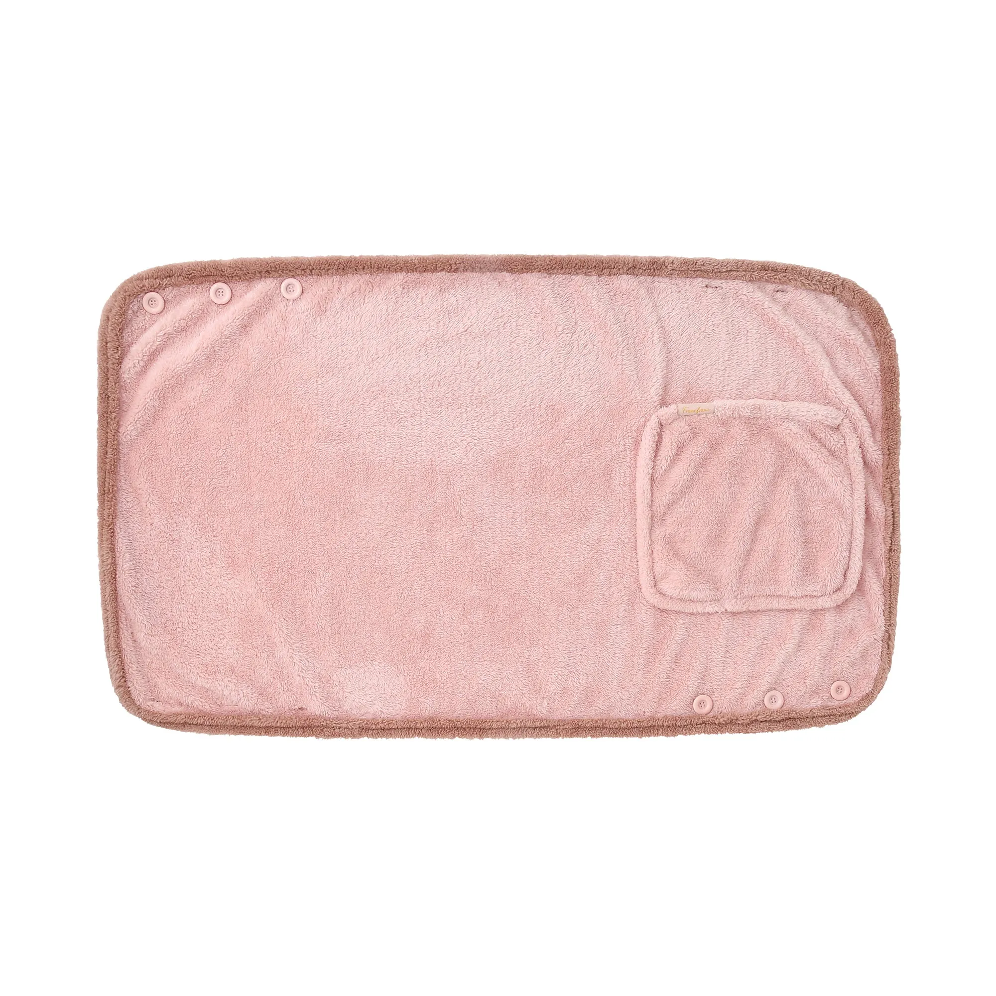 Warm Fleece 4Way Poncho Pink