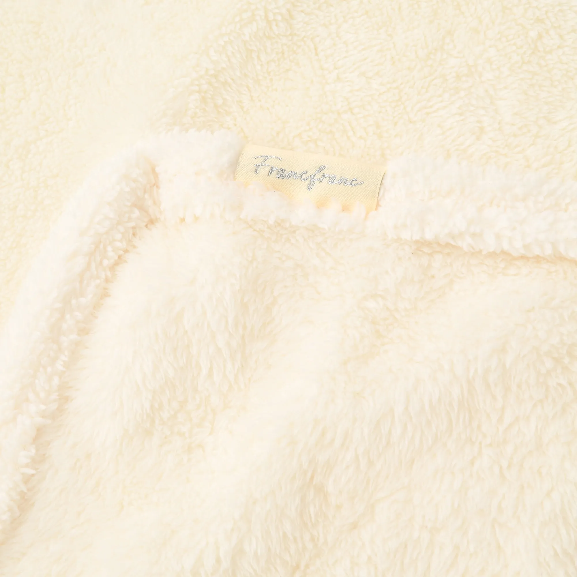 Warm Fleece 4Way Poncho White