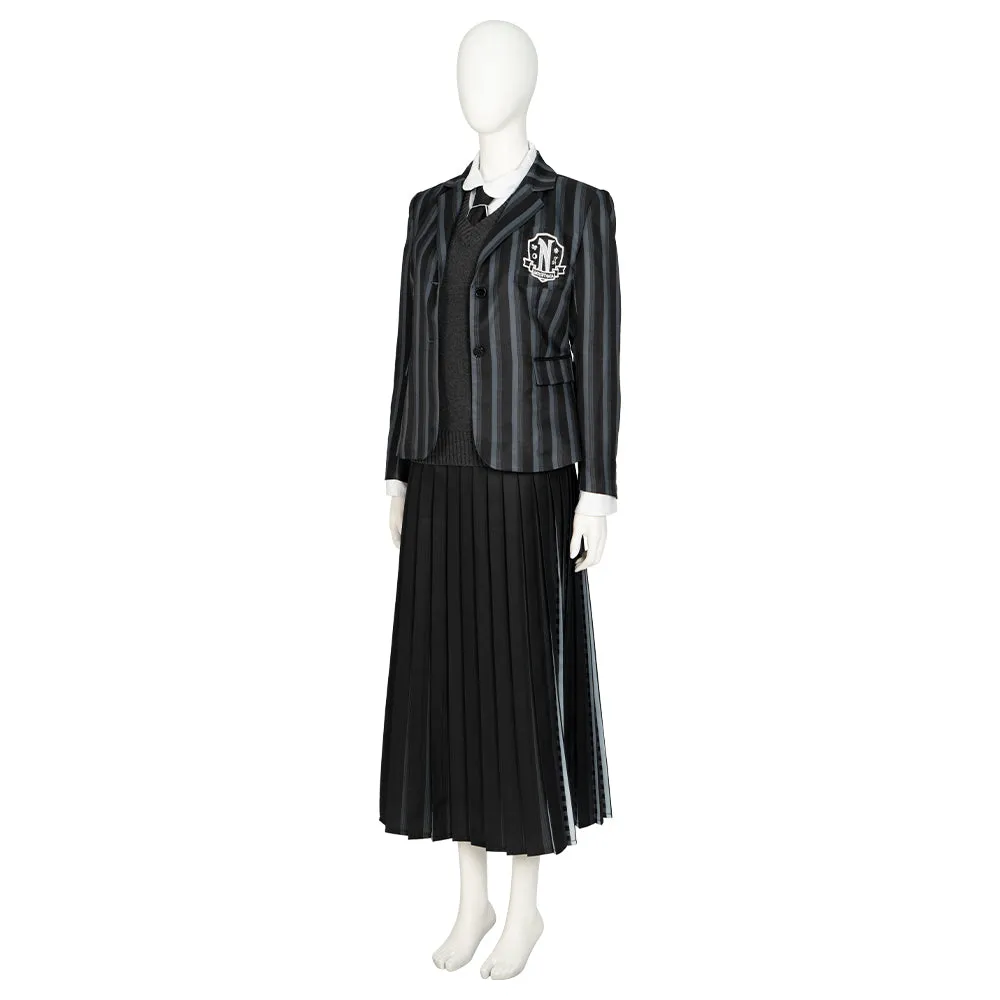 Wednesday 2022 Addams Family Wednesday Uniforms Cosplay Costume