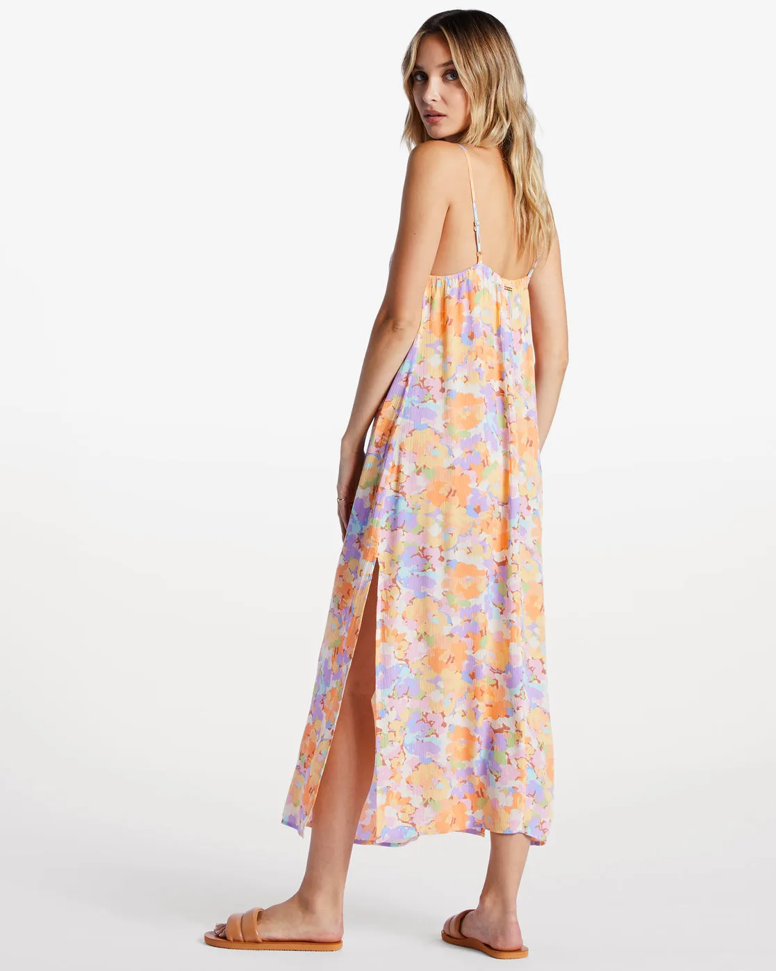 Weekend Waves Midi Dress - White Multi