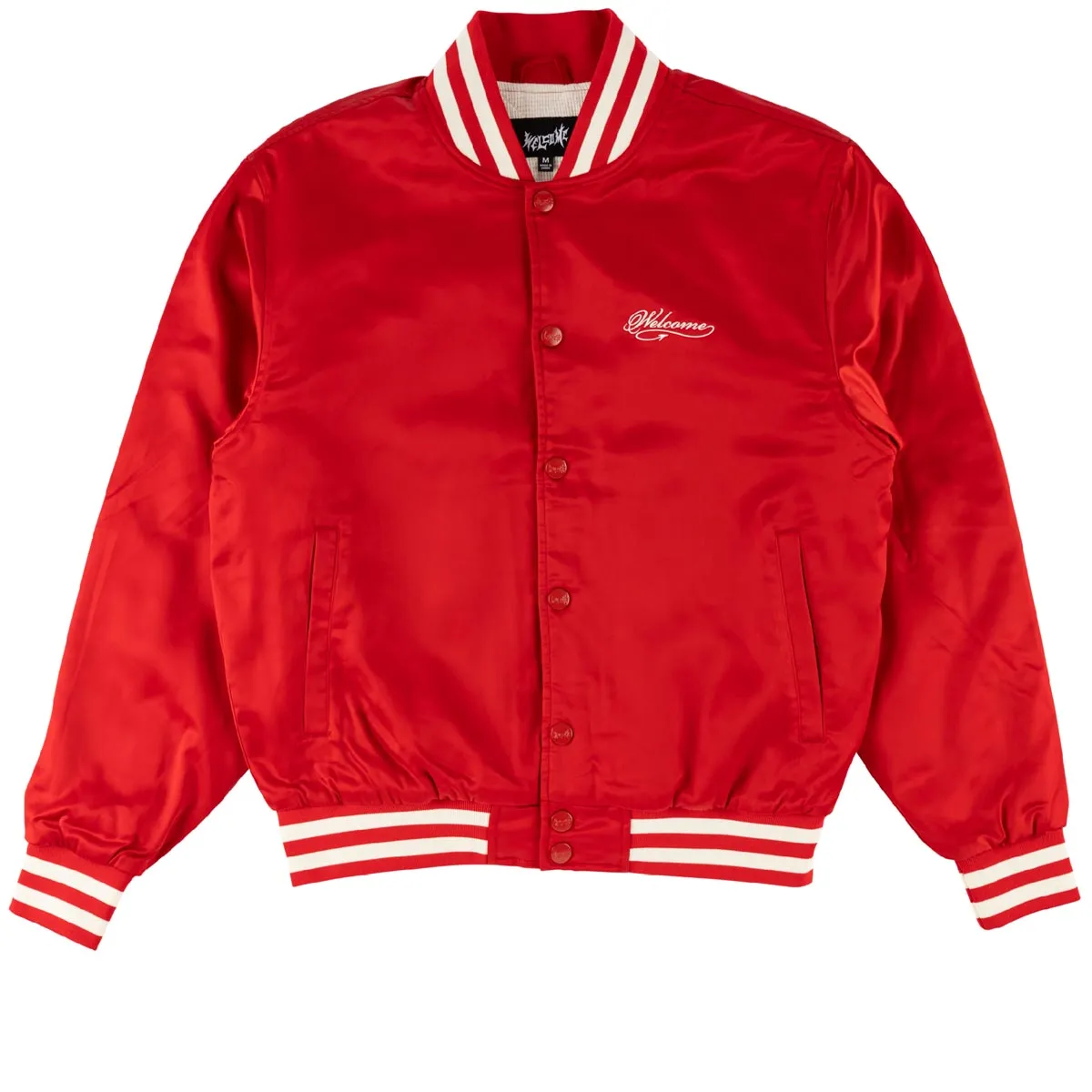 Welcome Union Varsity Jacket - Red/Bone