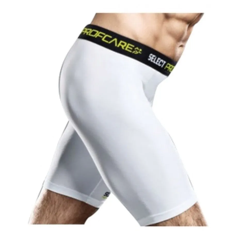 WHITE SELECT COMPRESSION SHORT