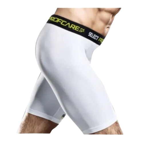 WHITE SELECT COMPRESSION SHORT