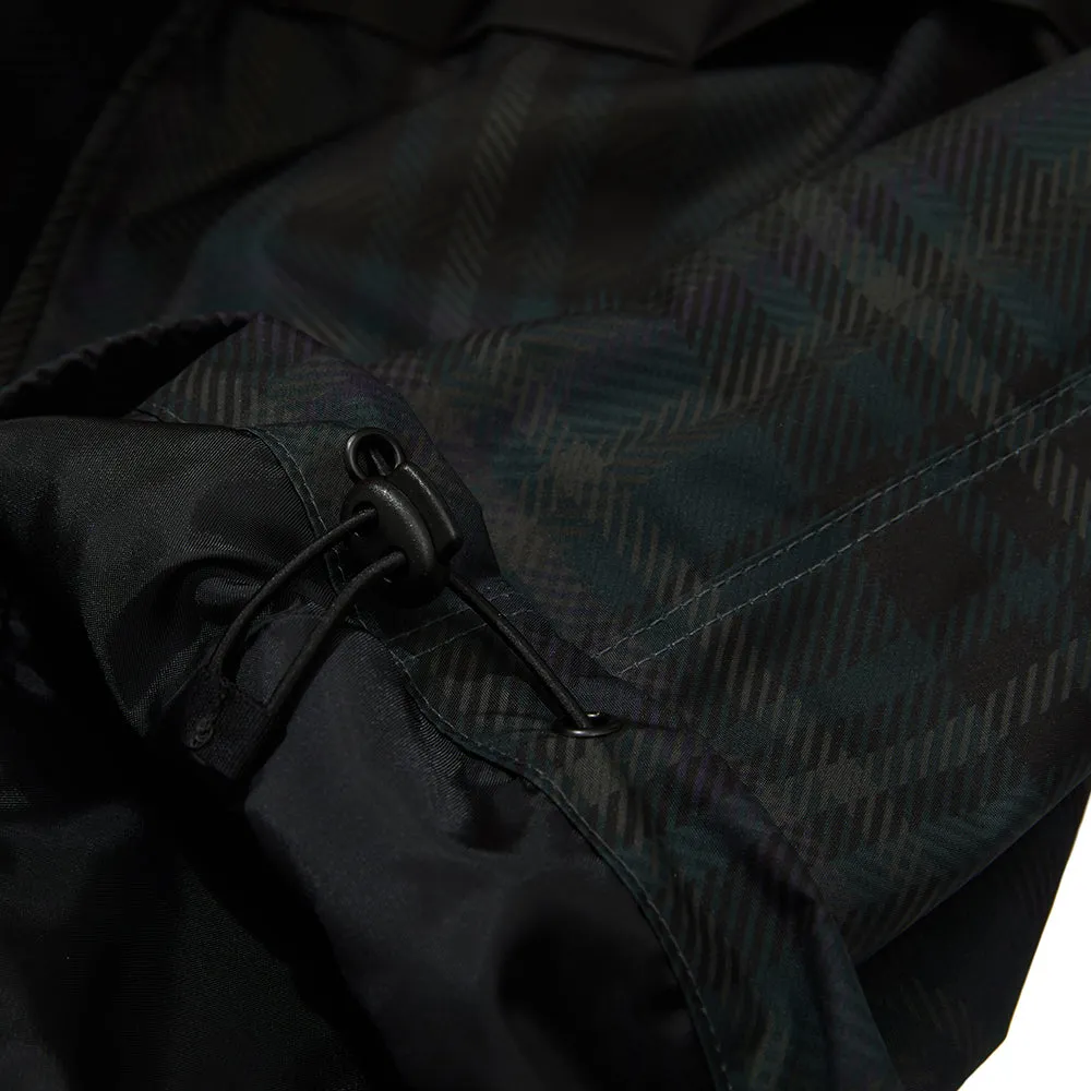 WIDE HOODED JACKET CHECK