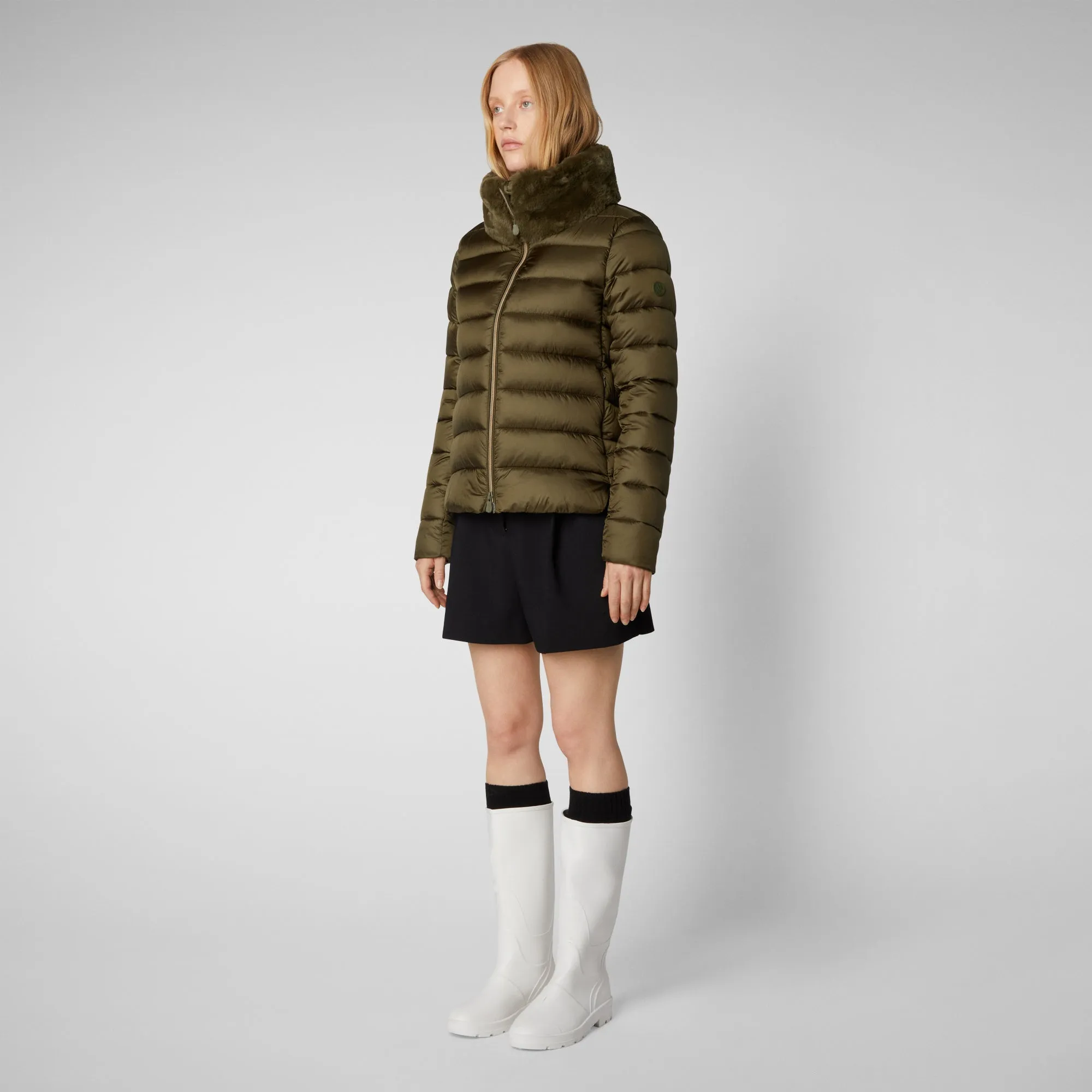 Women's Mei Puffer Jacket in Sherwood Green