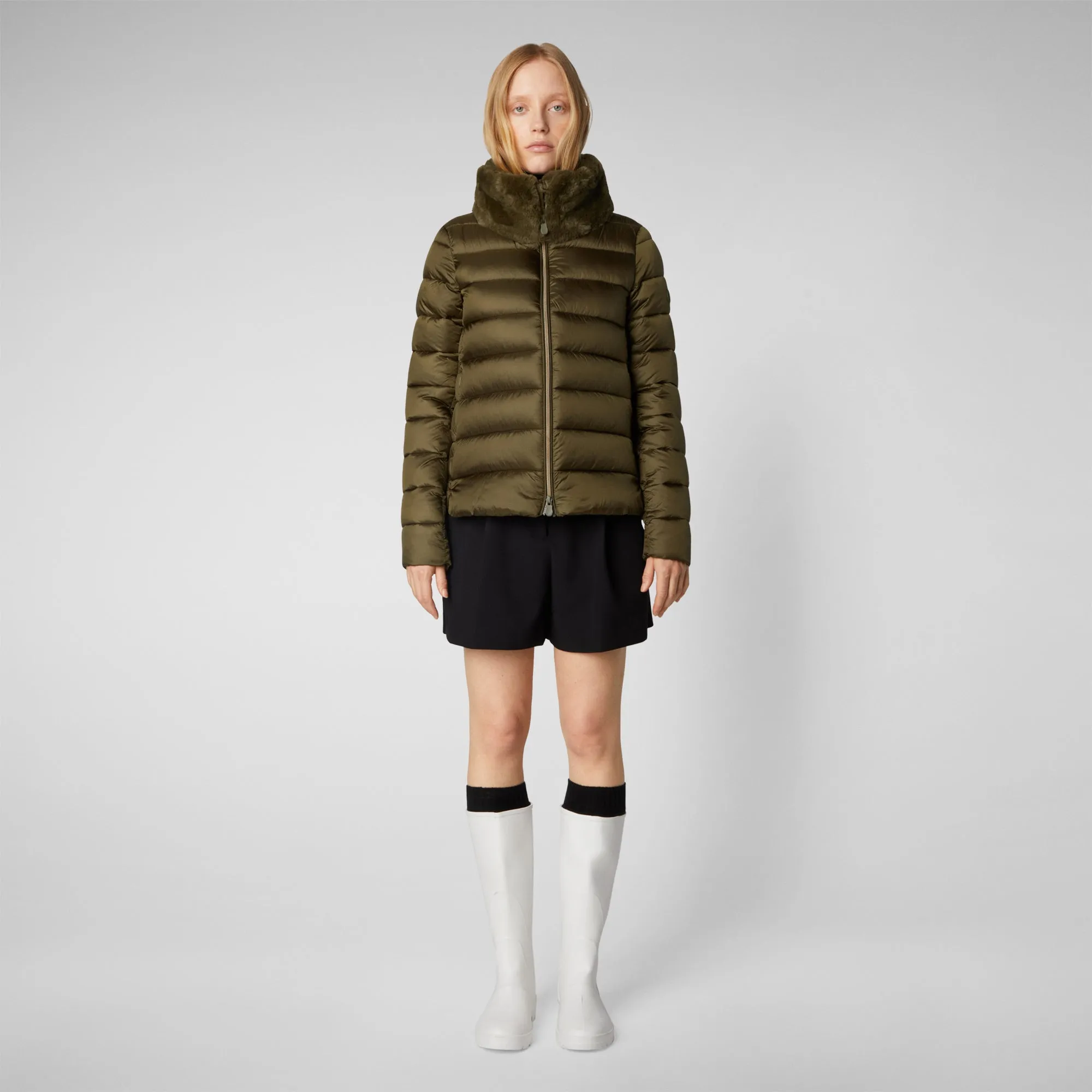 Women's Mei Puffer Jacket in Sherwood Green