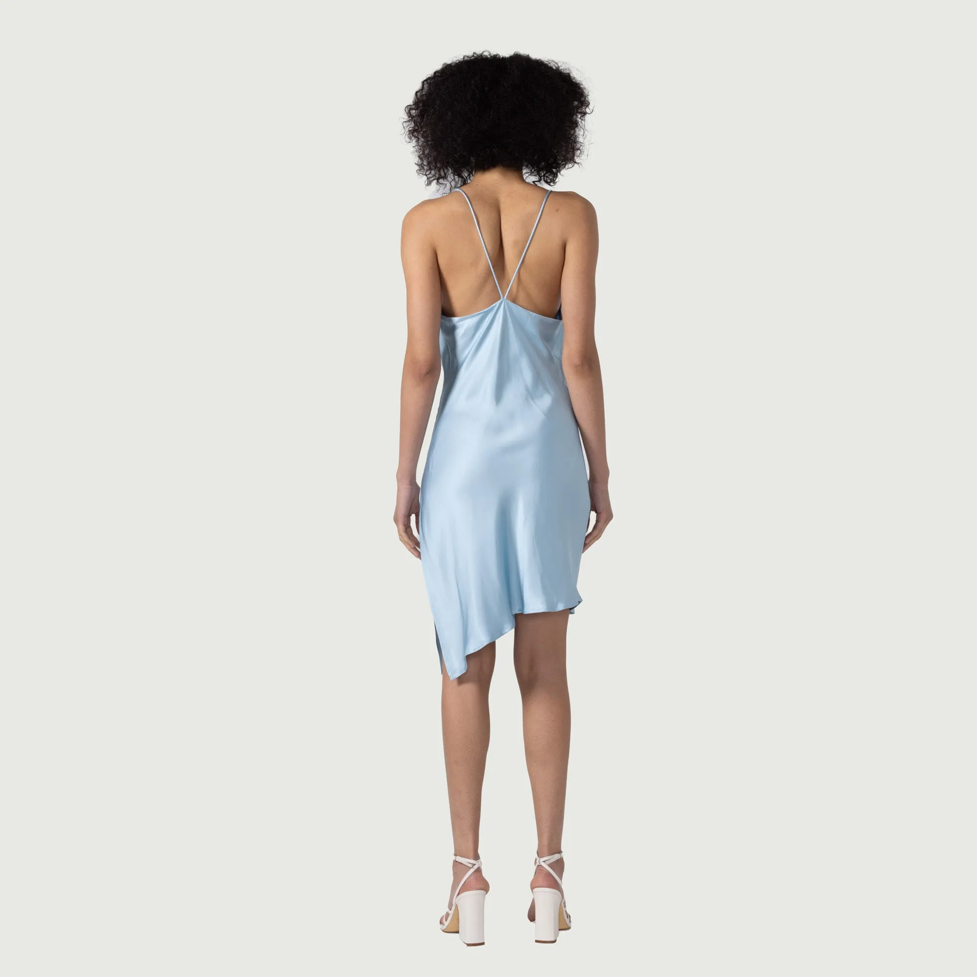 Womens Slip Dress - Sky Blue